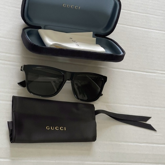✨NEW✨ Authentic Gucci Men's Square Acetate Logo Sunglasses GG0687S - Picture 7 of 15